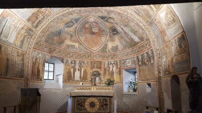 affreschi chiesa La Madeleine a Gressan