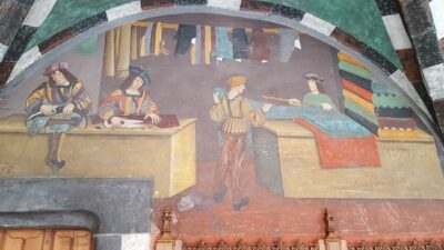 Lunetta della Bottega del sarto